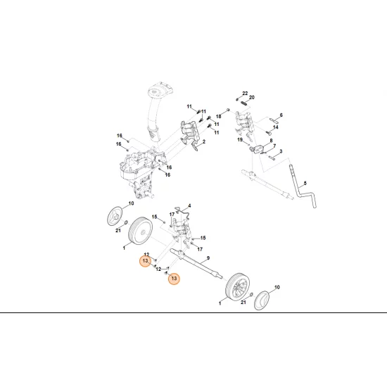 STIHL Glebogryzarka spalinowa MH445.0 Śruba z łbem okrągłym M8x16 9027 068 1770